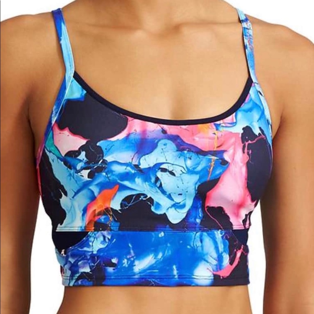 Athleta Floral Print Barre Up Bralette
